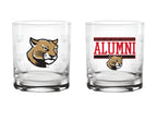 Set of 2 SIUE Cougars 14oz Alumni Rocks Glasses
