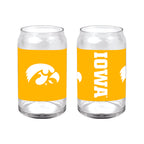 Set of 2 Iowa Hawkeyes 16oz KO Can Glasses
