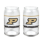 Set of 2 Purdue Boilermakers 16oz XD Ring Can Glasses