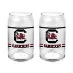 Set of 2 South Carolina Gamecocks 16oz XD Ring Can Glasses