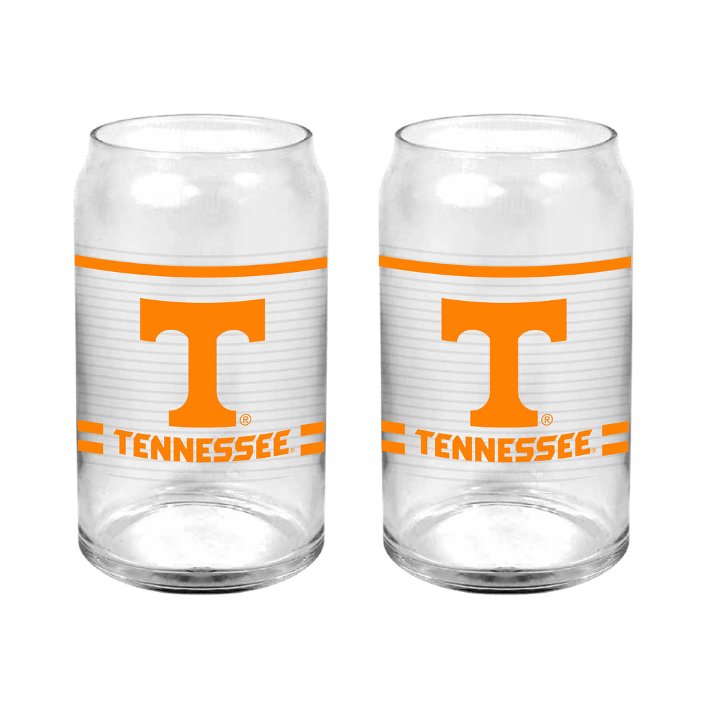 Set of 2 Tennessee Volunteers 16oz XD Ring Can Glasses