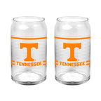 Set of 2 Tennessee Volunteers 16oz XD Ring Can Glasses