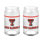 Set of 2 Texas Tech Red Raiders 16oz XD Ring Can Glasses