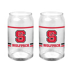 Set of 2 NC State Wolfpack 16oz XD Ring Can Glasses