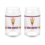 Set of 2 Arizona State Sun Devils 16oz XD Ring Can Glasses
