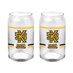 Set of 2 Kennesaw State Owls 16oz XD Ring Can Glasses