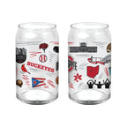 Set of 2 Ohio State Buckeyes 16oz Local Can Glasses