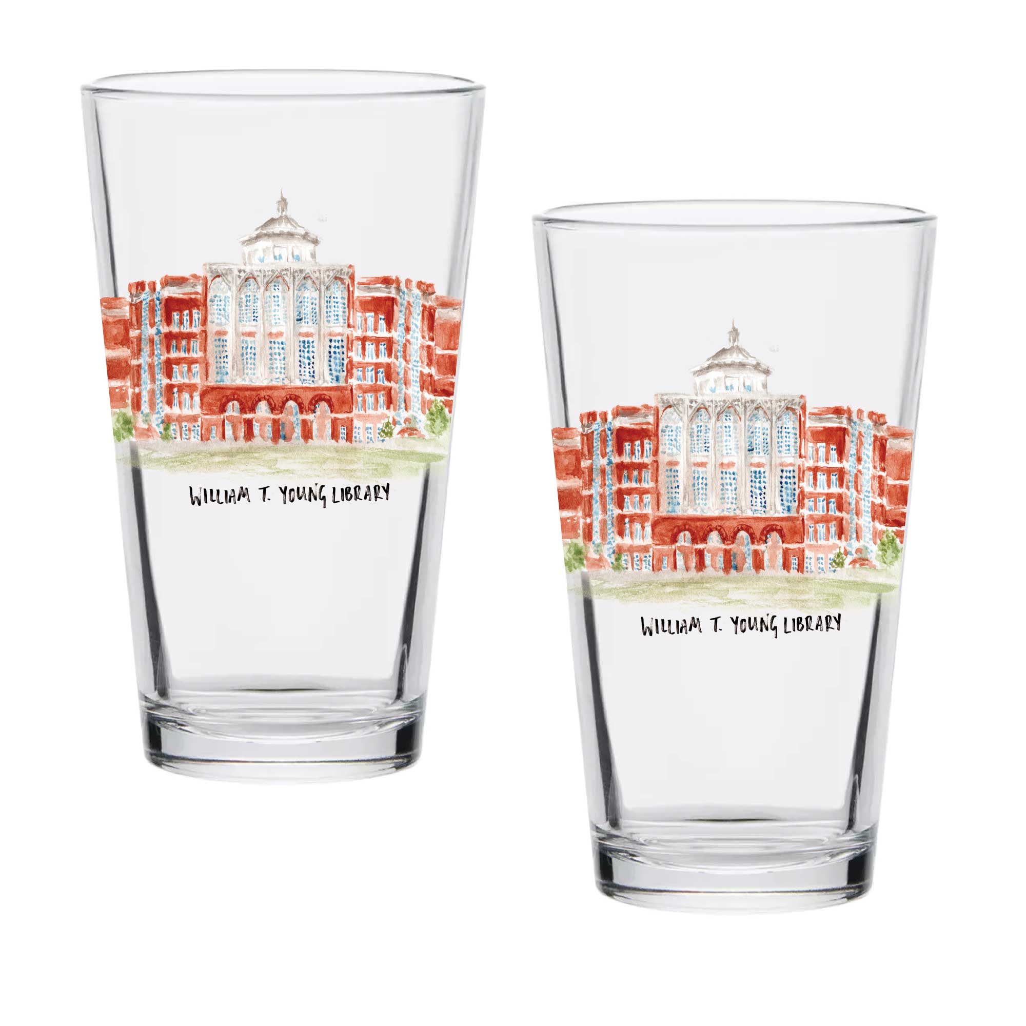 16oz Kentucky Wildcats 2-Pack Pint Set by Laura Wilcox