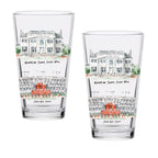 16oz Auburn Tigers 2-Pack Pint Set by Laura Wilcox