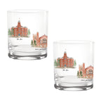14oz Colorado Buffaloes Laura Wilcox University Collection 2-Pack Glass Set