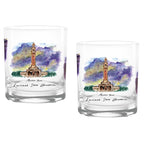 14oz LSU Tigers Laura Wilcox University Collection 2-Pack Glass Set