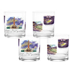 Set of 4 LSU Tigers Laura Wilcox University Collection 14oz Rocks Glasses