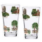 16oz Michigan Wolverines 2-Pack Pint Set by Laura Wilcox