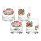 Set of 4 Nebraska Cornhuskers Laura Wilcox University Collection 14oz Rocks Glasses
