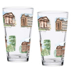 16oz North Carolina Tar Heels 2-Pack Pint Set by Laura Wilcox