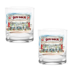 14oz South Carolina Gamecocks Laura Wilcox University Collection 2-Pack Glass Set