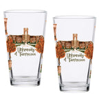 16oz Tennessee Volunteers 2-Pack Pint Set by Laura Wilcox