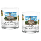 14oz Texas Longhorns Laura Wilcox University Collection 2-Pack Glass Set