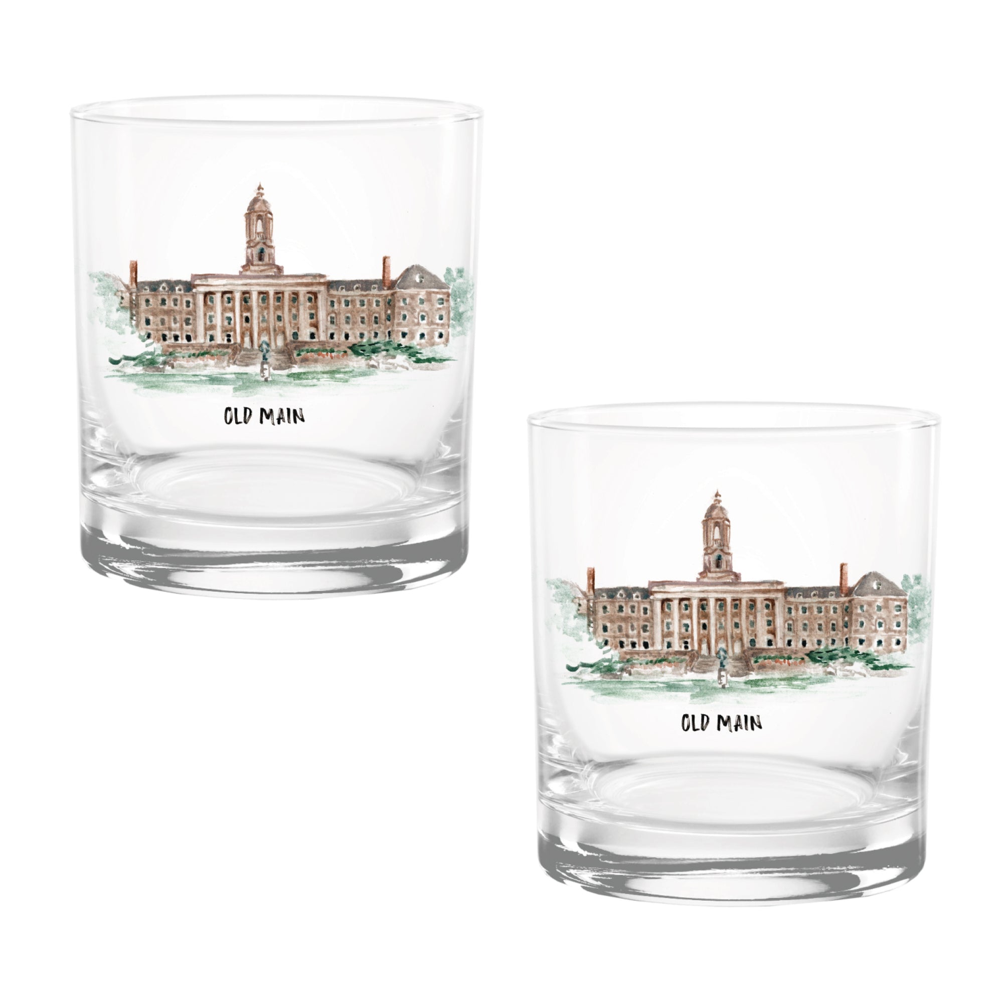 14oz Penn State Nittany Lions Laura Wilcox University Collection 2-Pack Glass Set