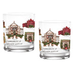 14oz Wisconsin Badgers Laura Wilcox University Collection 2-Pack Glass Set