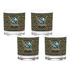 Set of 4 Notre Dame Fighting Irish Celtic Hockey Leprechaun 14oz Rocks Glasses