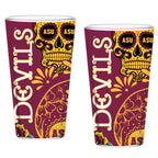 Set of 2 Arizona State Dia de los Muertos Pint Glasses