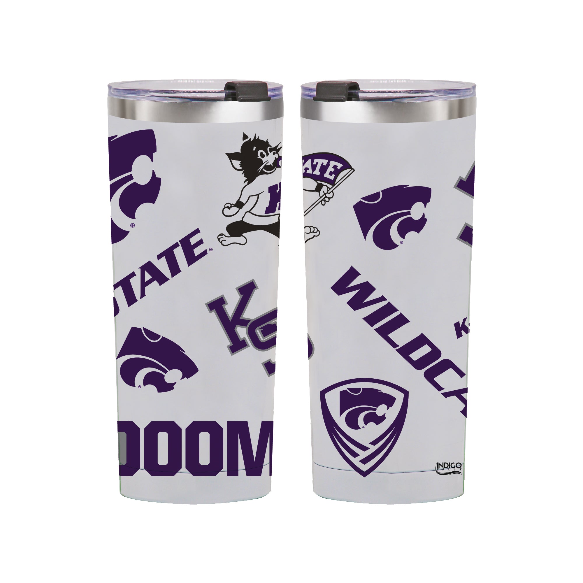 24oz K-State Wildcats Medley Stainless Steel Tumbler