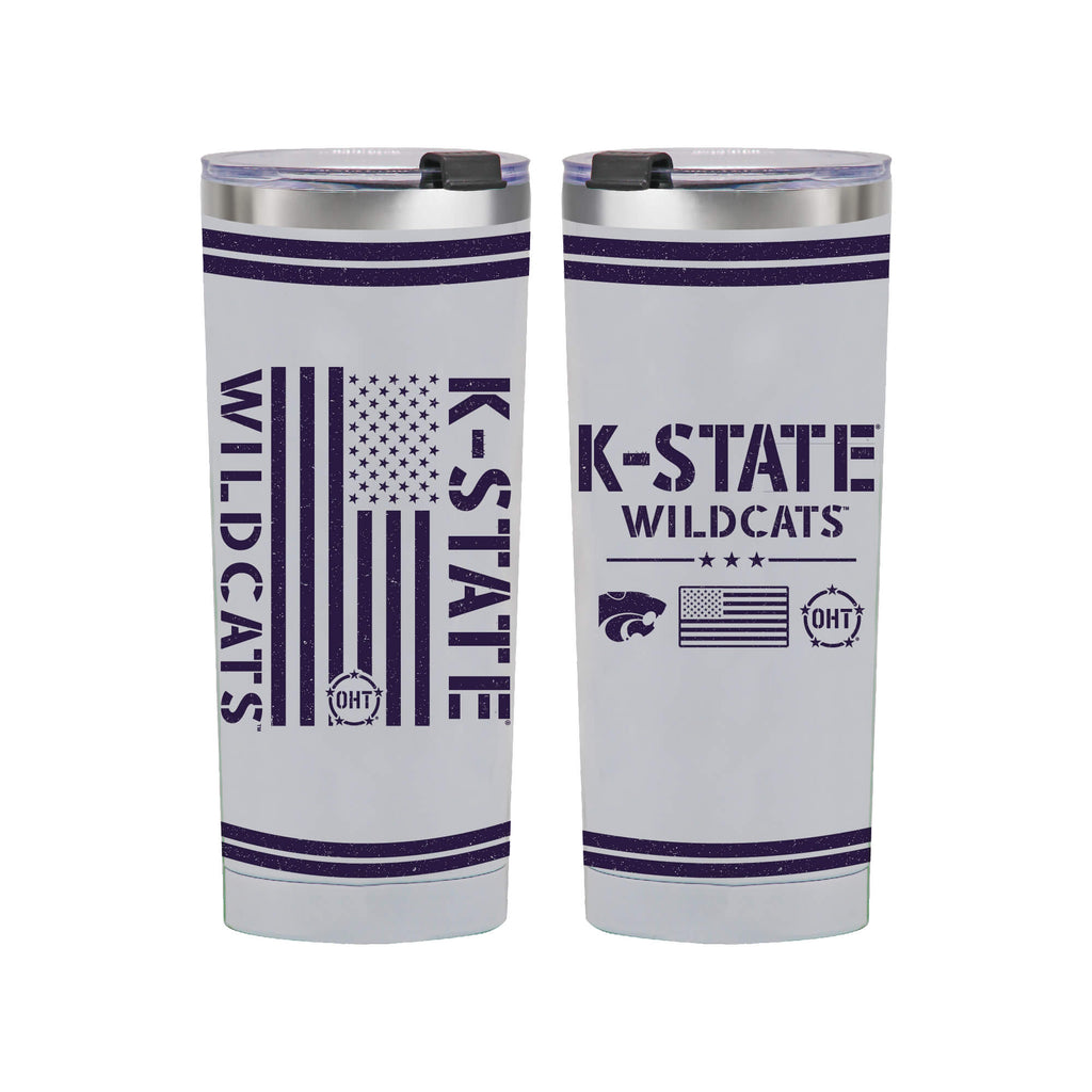 24oz Kansas State Wildcats OHT TC Flag Tumbler