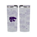 Kansas State Wildcats 24oz Campus Line Art Tumbler
