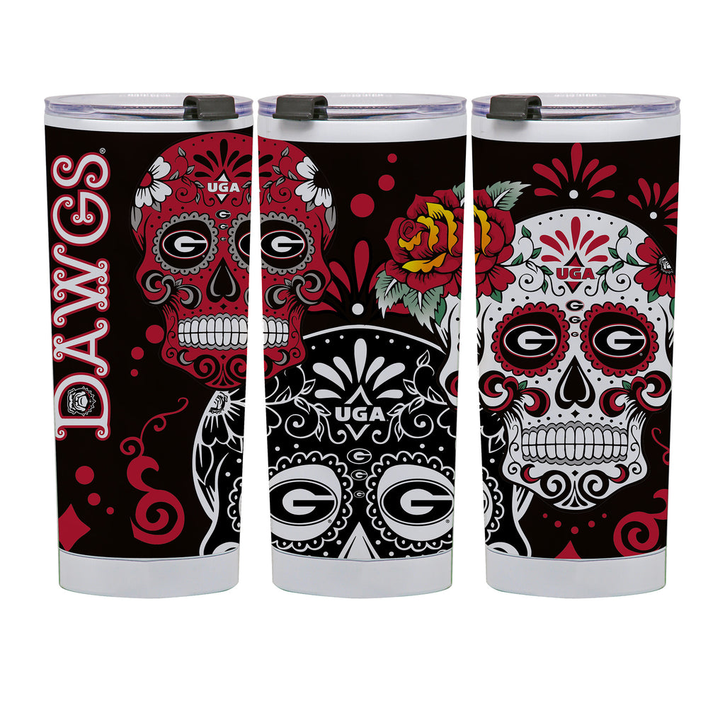 Georgia Bulldogs 24oz Dia de los Muertos Tumbler