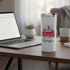 Georgia Bulldogs Mascot by Laura Wilcox 24oz Stainless Steel Tumbler
