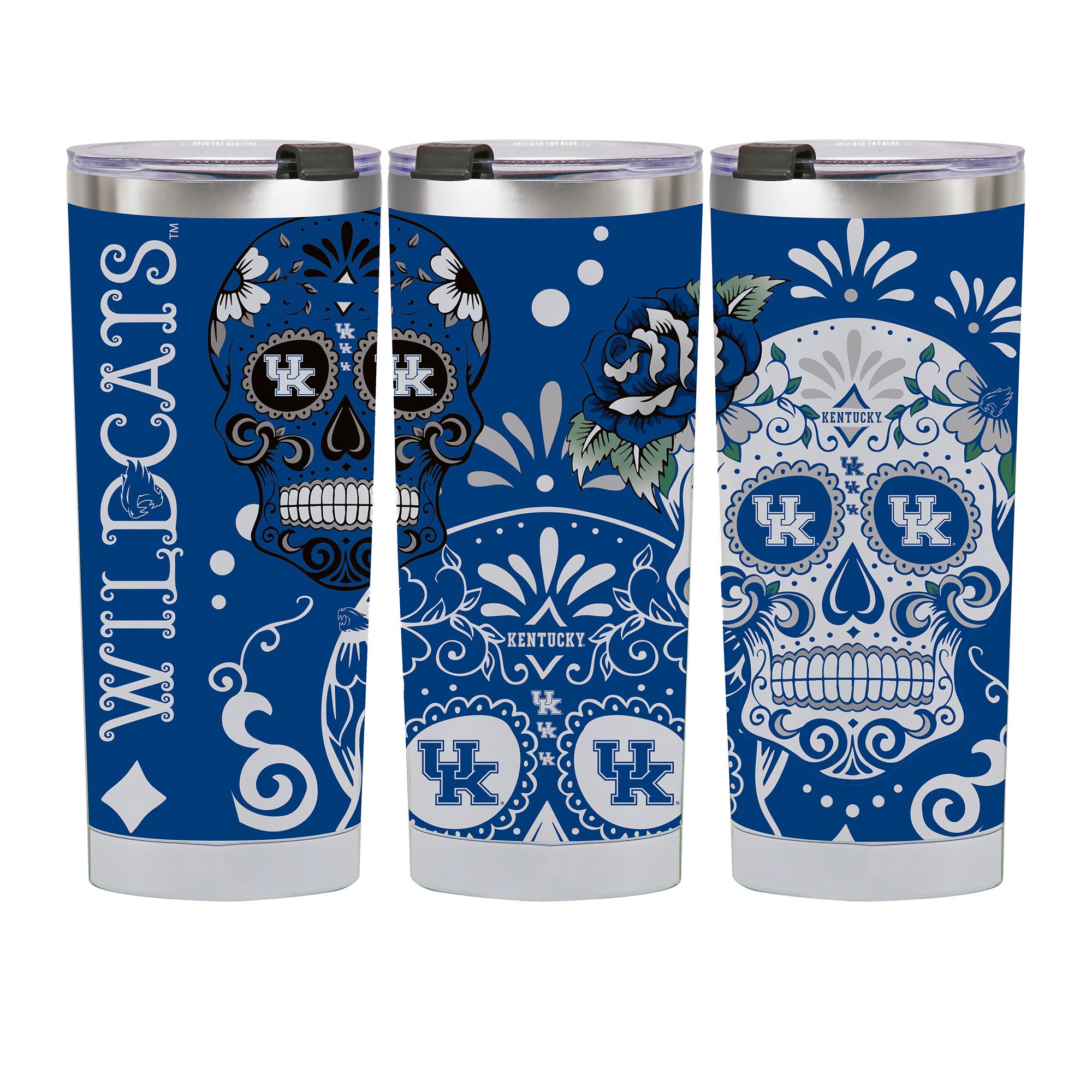 Kentucky Wildcats 24oz Dia de los Muertos Tumbler