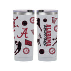 24oz Alabama Crimson Tide Basketball Sketch Tumbler