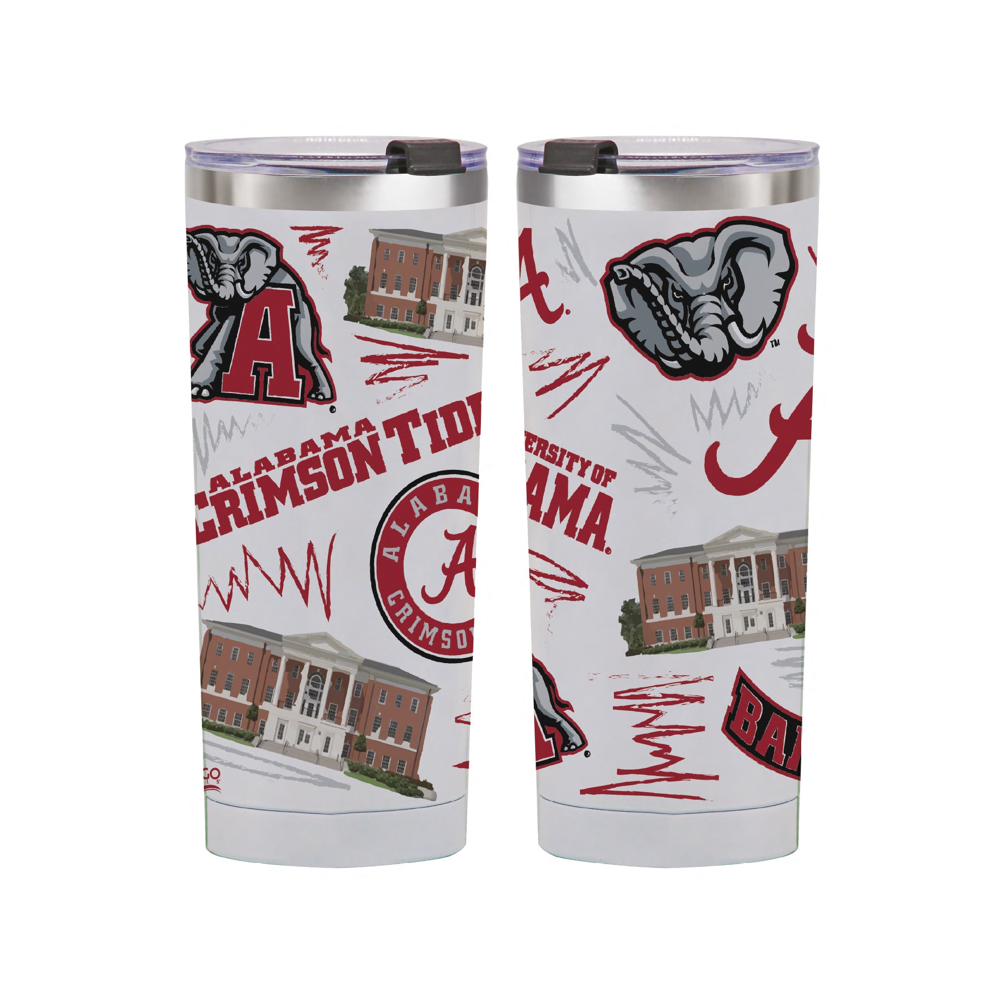 Alabama Crimson Tide 24oz Local Stainless Steel Tumbler