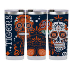 Auburn Tigers 24oz Dia de los Muertos Tumbler