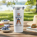 Auburn Tigers Mascot by Laura Wilcox 24oz Stainless Steel Tumbler