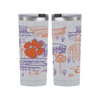 Clemson Tigers Tide 24oz Campus Line Art Tumbler