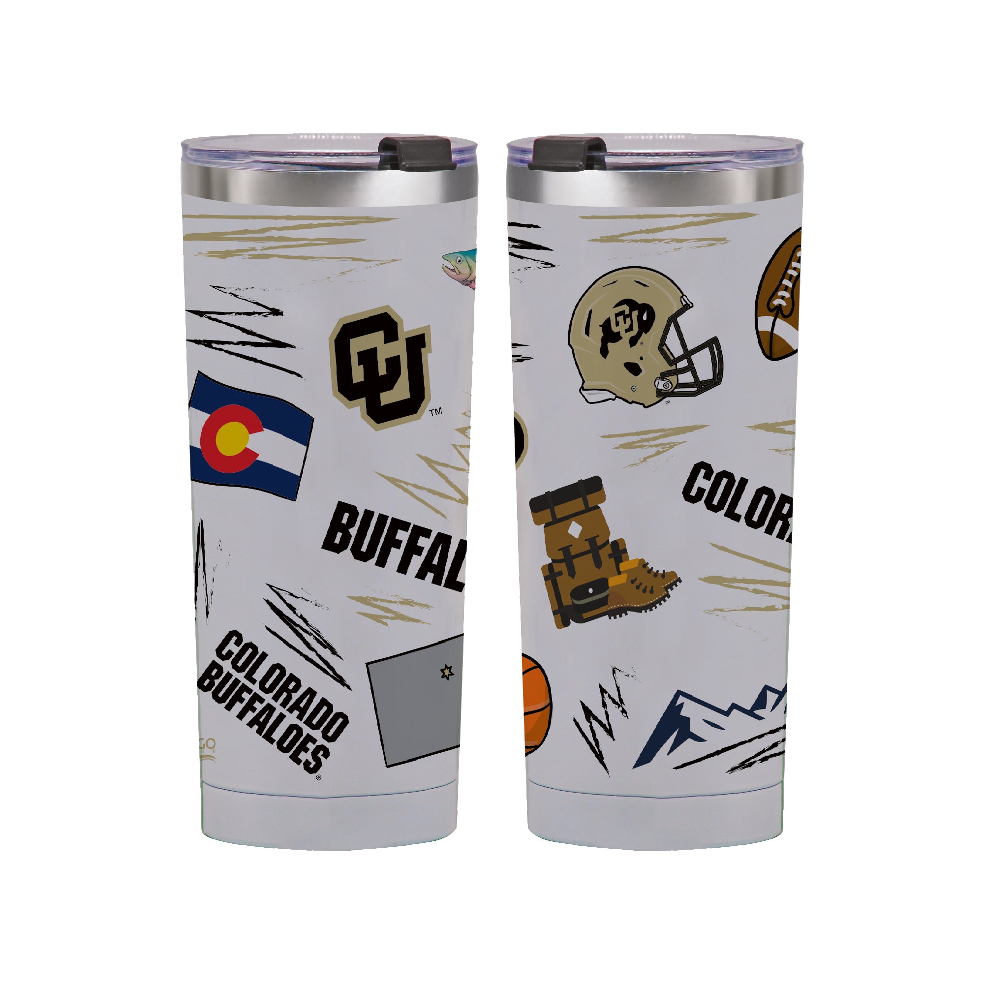 Colorado Buffaloes 24oz Local Stainless Steel Tumbler