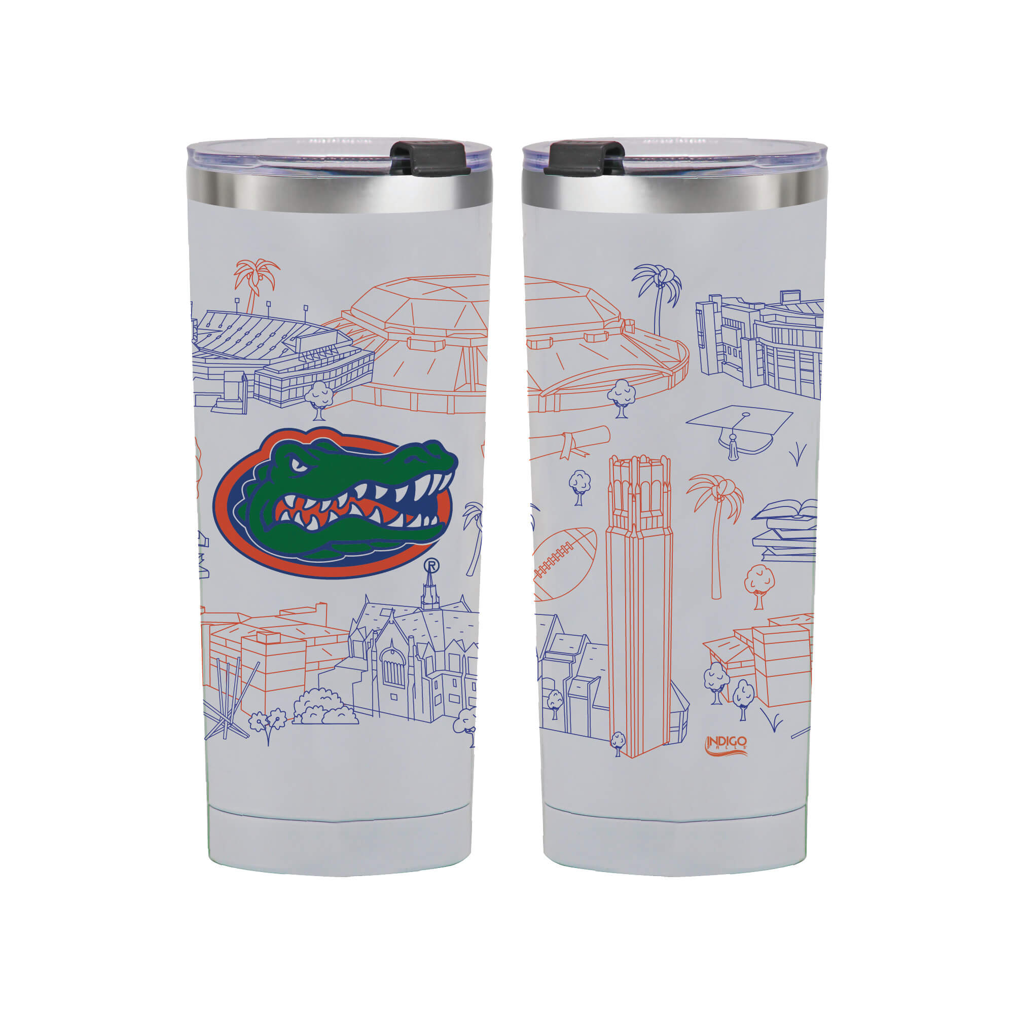 Florida Gators Tide 24oz Campus Line Art Tumbler