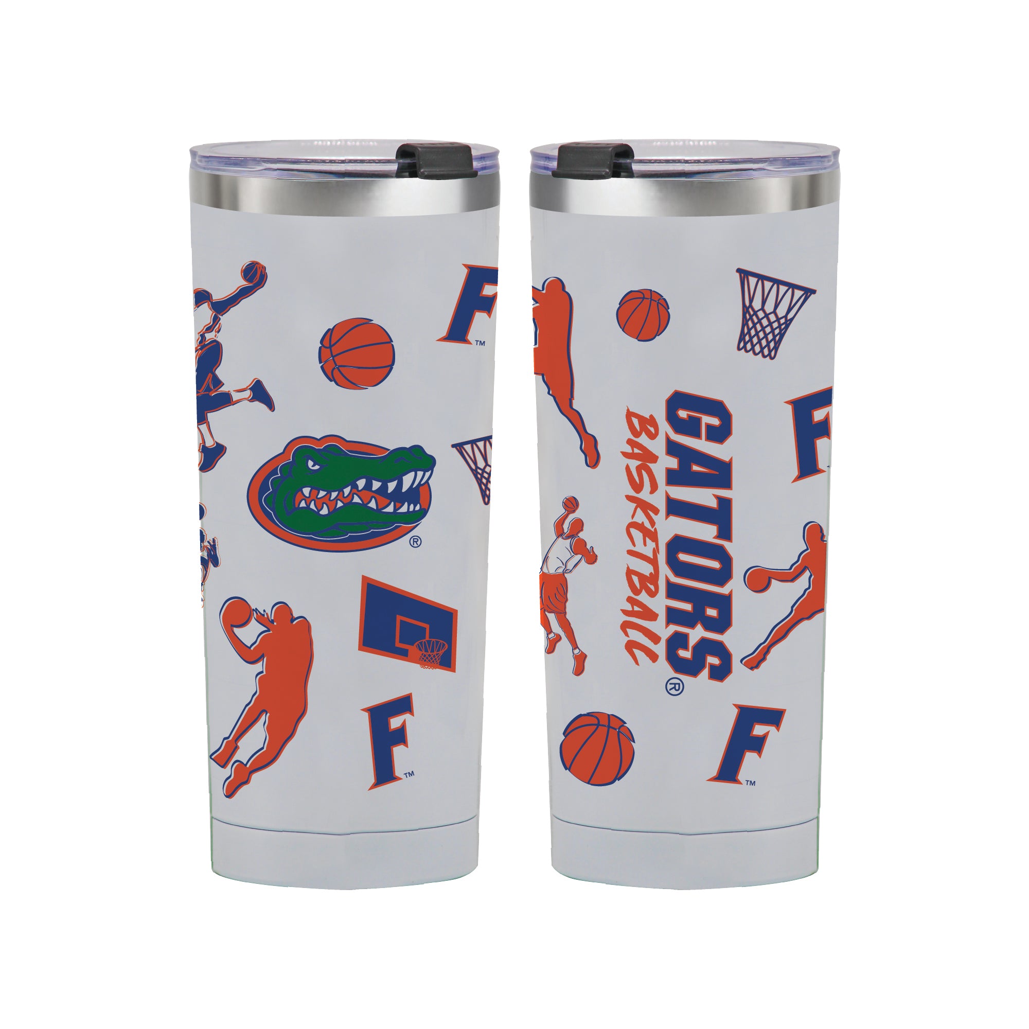24oz Florida Gators Basketball Sketch Tumbler