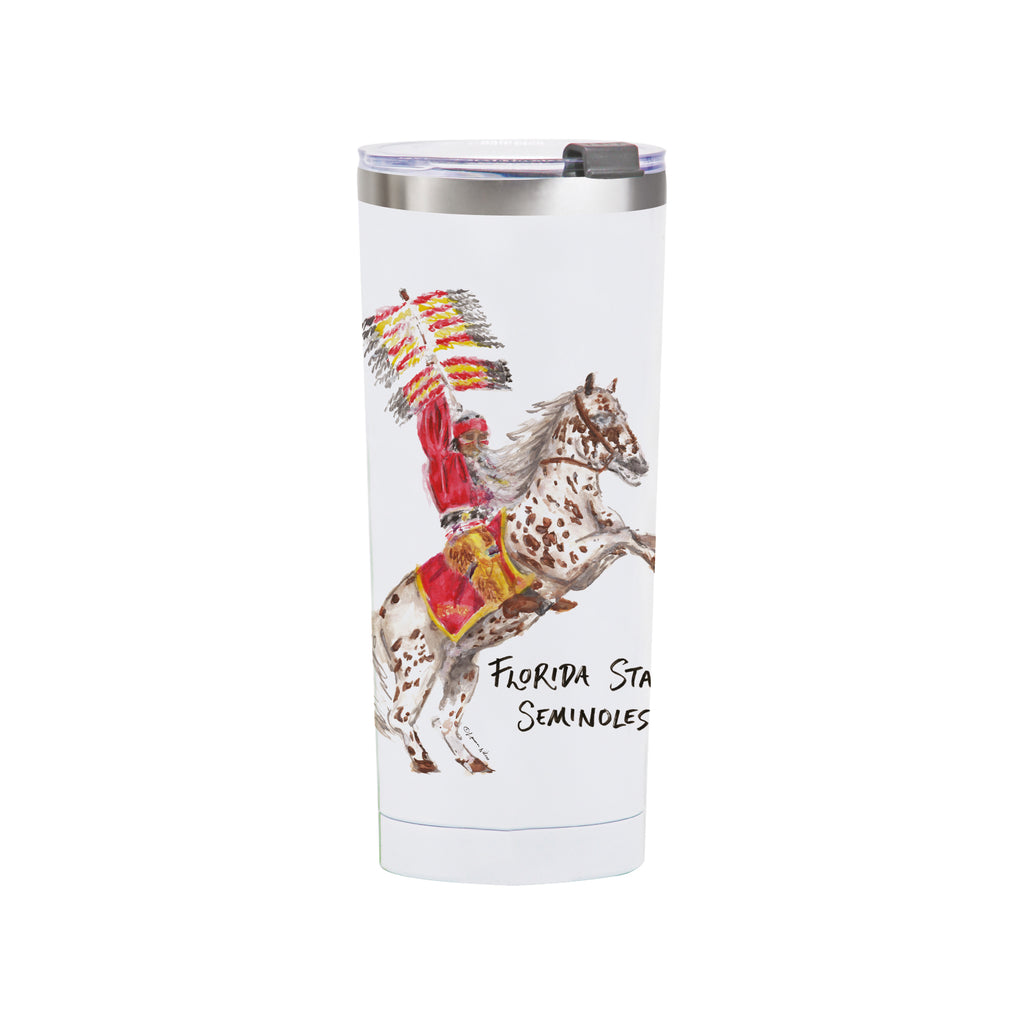 Florida State Seminoles Mascot by Laura Wilcox 24oz Stainless Steel Tumbler