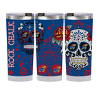Kansas Jayhawks 24oz Dia de los Muertos Tumbler