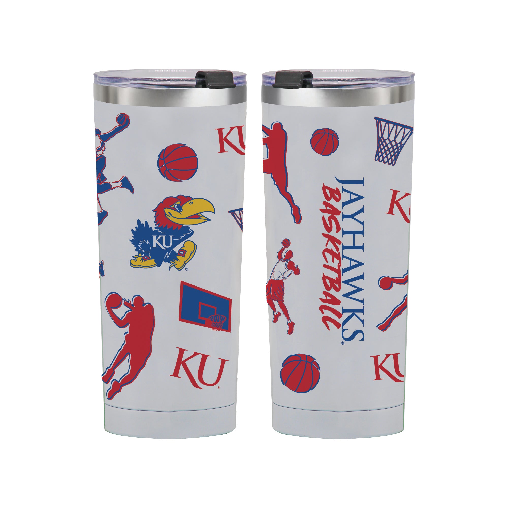 24oz Kansas Jayhawks Basketball Sketch Tumbler