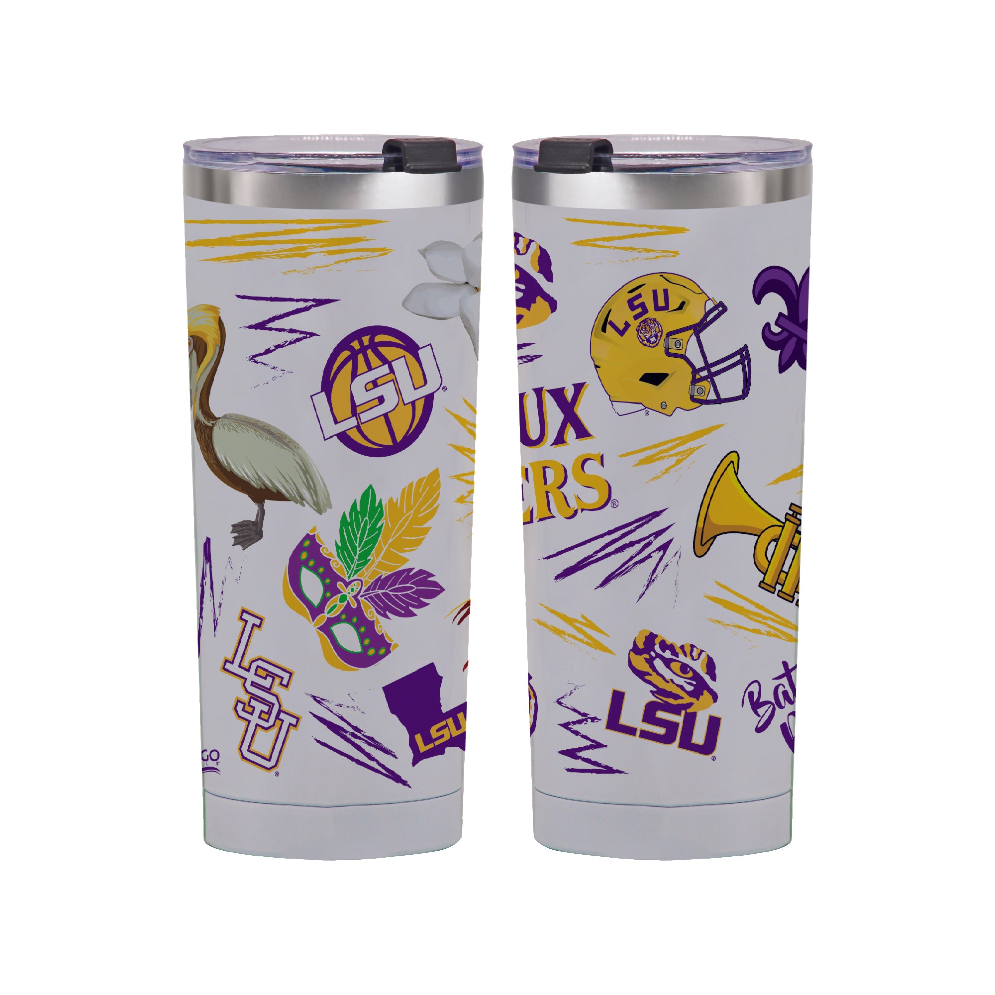 LSU Tigers 24oz Local Stainless Steel Tumbler
