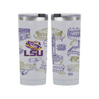 LSU Tigers 24oz Campus Line Art Tumbler
