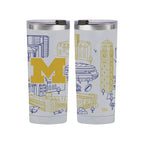 Michigan Wolverines 24oz Campus Line Art Tumbler