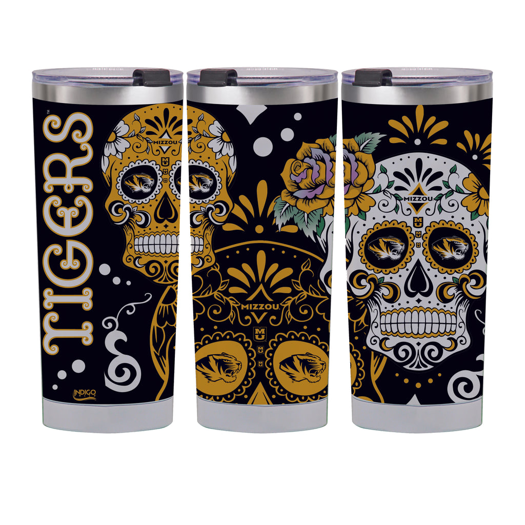 Missouri Tigers 24oz Dia de los Muertos Tumbler