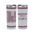 Mississippi State Bulldogs 24oz OHT flag tumbler 