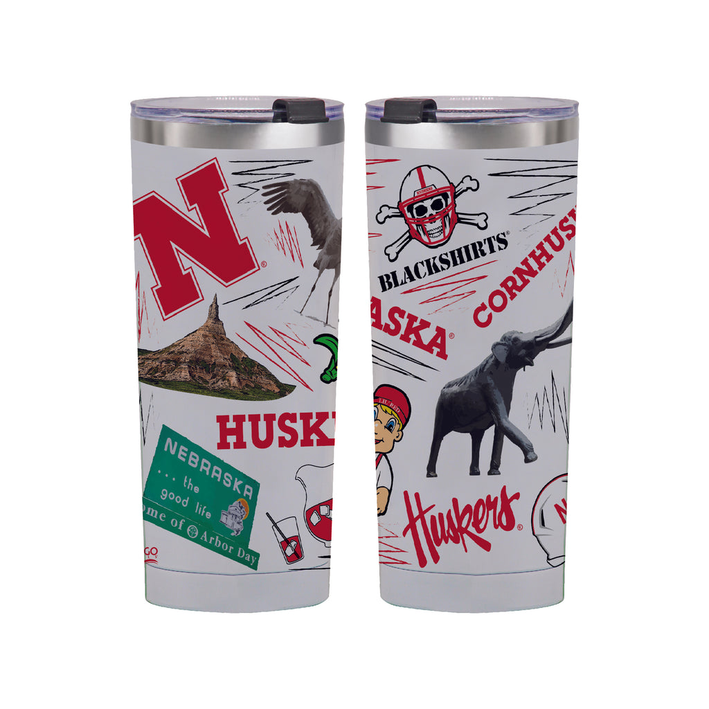 Nebraska Cornhuskers 24oz Local Stainless Steel Tumbler
