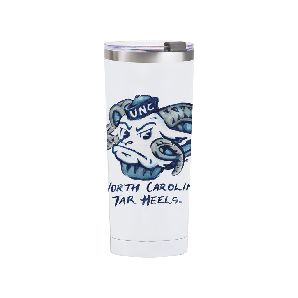 North Carolina Tar Heels Mascot by Laura Wilcox 24oz Stainless Steel Tumbler